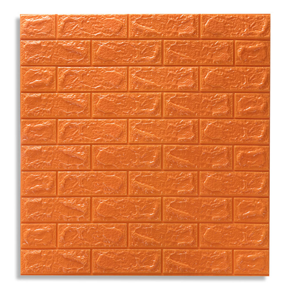 12 stuks / set 3d bakstenen muursticker zelfklevende panel decal waterdicht pe foam behang voor tv muren sofa achtergrond muur decor