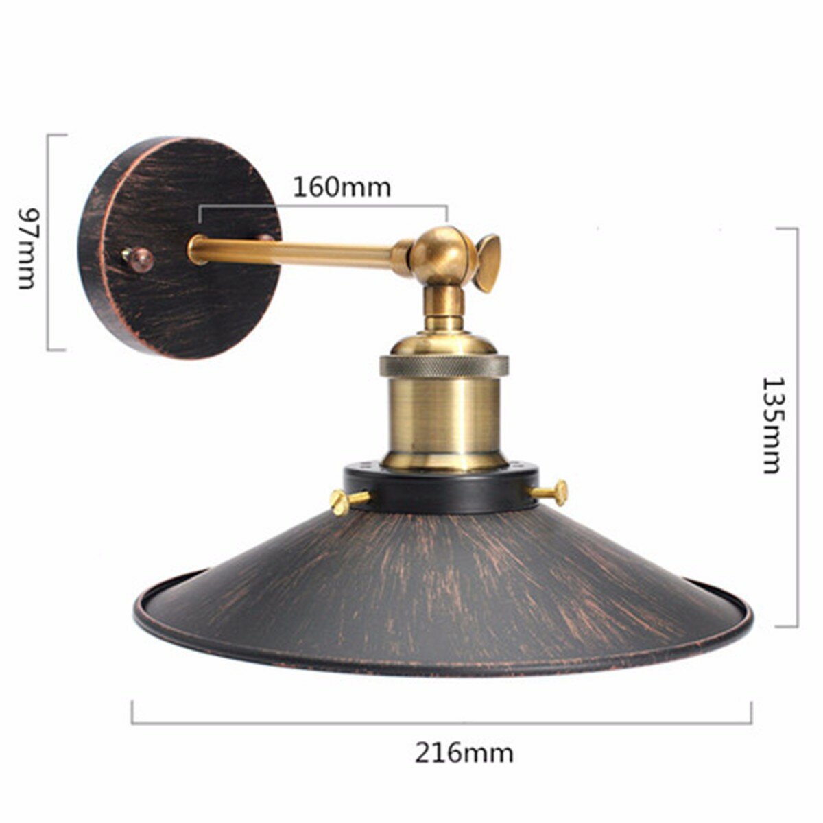 vintage loft industrial edison e27 wandlamp voor slaapkamer balkon ingang