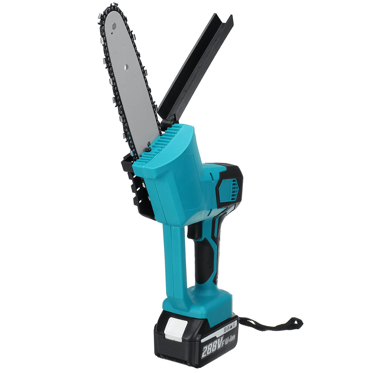 8 inch 21 v 1500 w elektrische draadloze eenhandszaag kettingzaag houtbewerking met batterijset