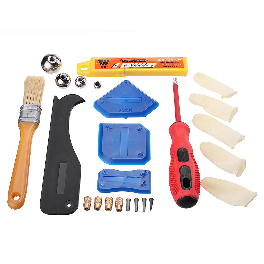 21 stuks naaddruk bal naaimiddel bouwgereedschap kit keramisch speciaal naaigereedschap