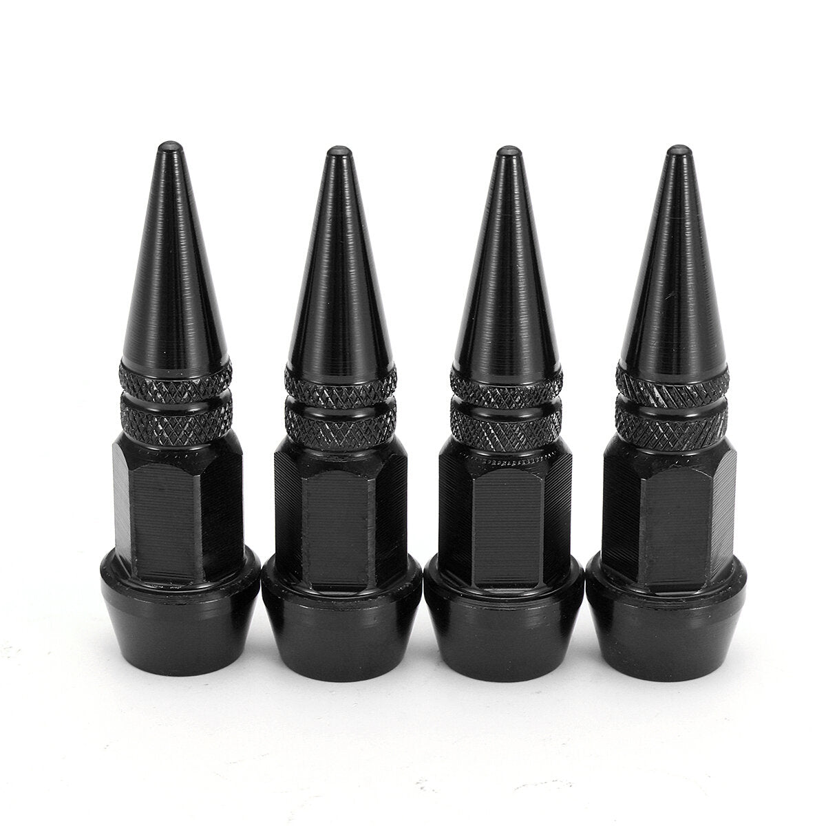 4 stuks band stofdicht wiel stem ventieldopjes aluminium auto auto fiets spike vorm