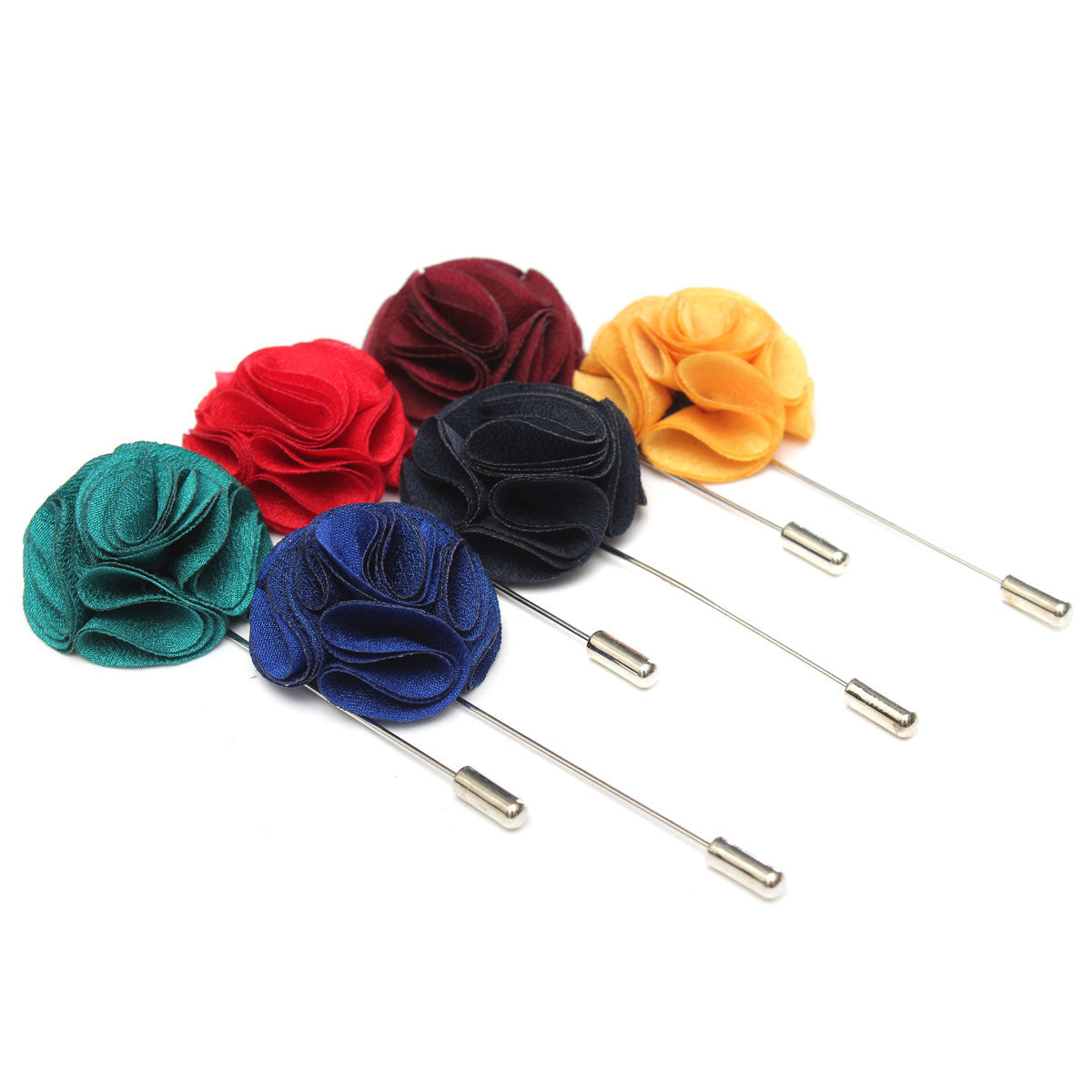 handgemaakte fabric lapel boutonniere brooch pin heren accessoires