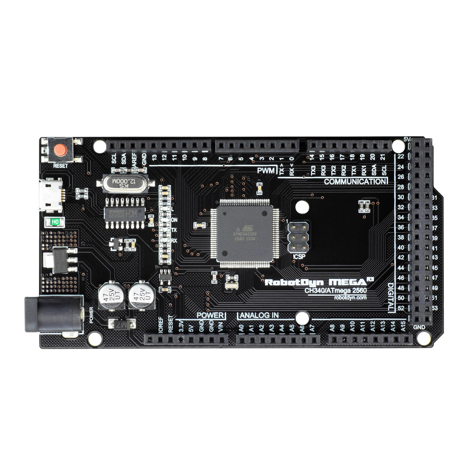 basis op microcontroller mega 2560 control board ramps 1.4 board drv8825 motordriver met kabelset voor reprap 3d-printer