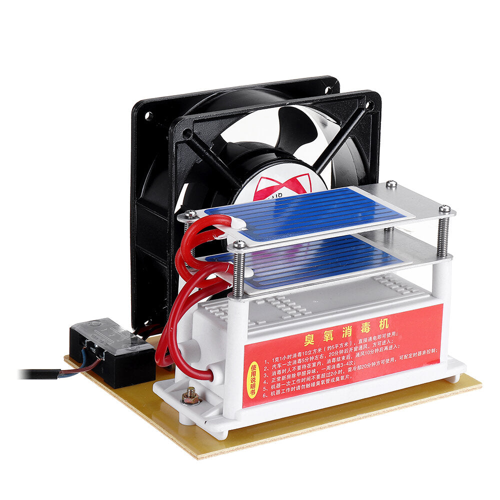 ac220 ozongenerator (3.5 g 7 g 10 g 15 g) geïntegreerde ozongenerator met ventilatormachine