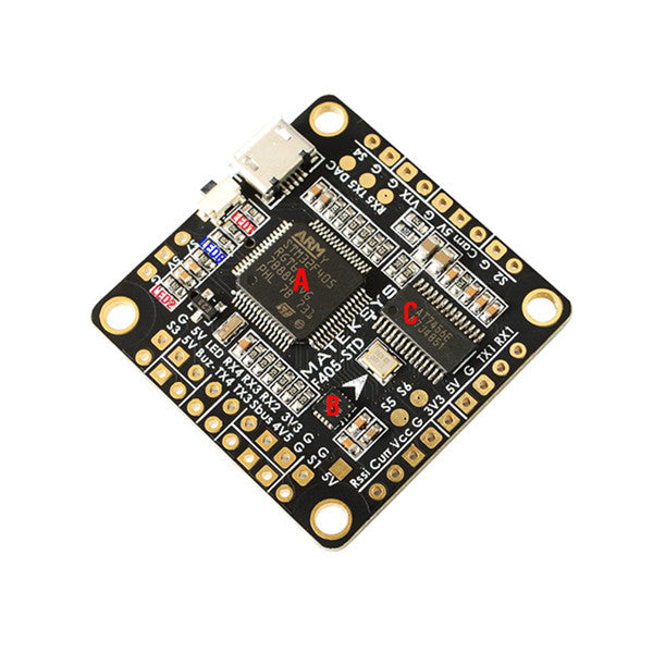 matek f405-osd betaflight stm32f405 flight controller + matek fchub-6s hub power distribution board