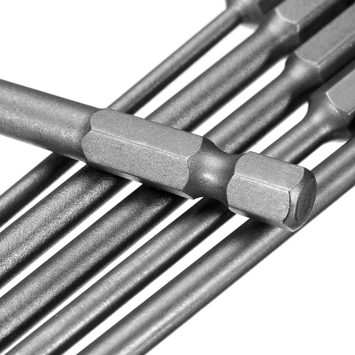 6 stuks 150 mm schroevendraaierbit 1/4 inch magnetische lange zeskantschroevendraaierbitset