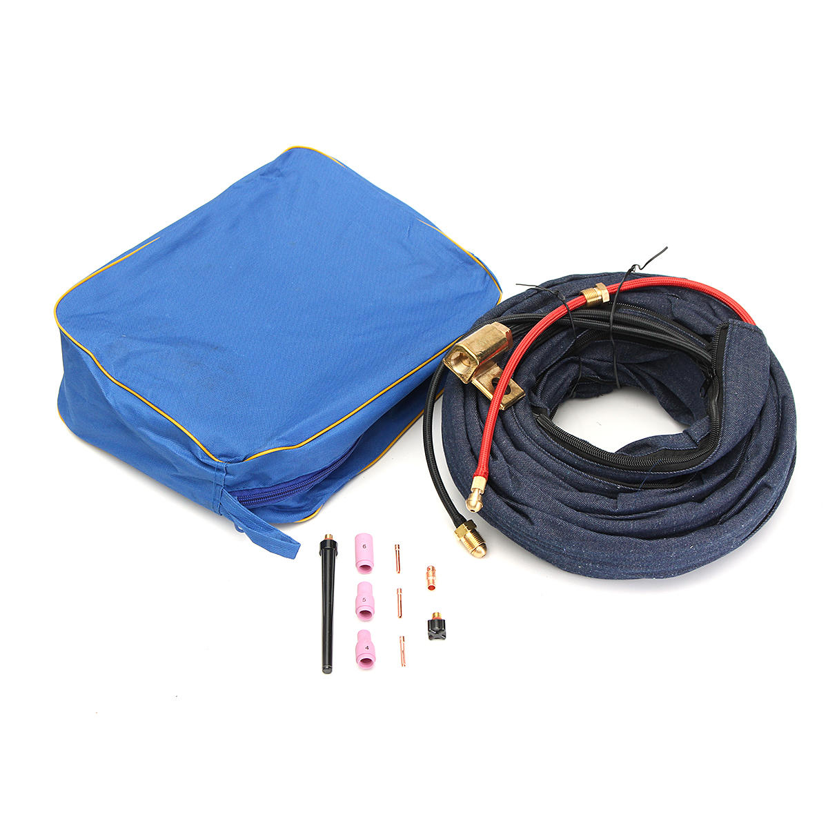 4 8m 250amp lucht watergekoelde tig flexibele lastoorts kit onderdelen voor wp20-25