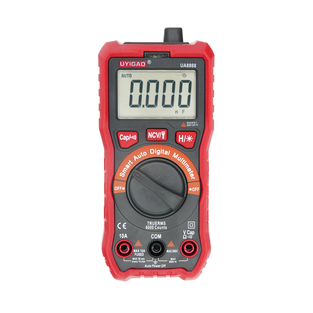 unicao ua888 digitale auto meter multimeter handheld tester ac / dc / resistanc / ncv