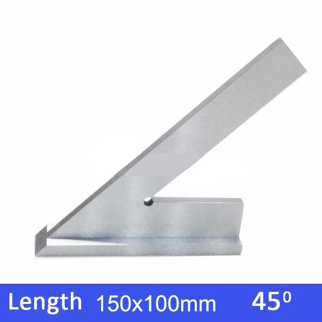 100 * 70 mm 120 * 80 mm 150 * 100200 * 130 mm 45 graden vierkante liniaal hoekmeter met brede basis staal 45 graden industrieel probeer machinist vierkant met basis