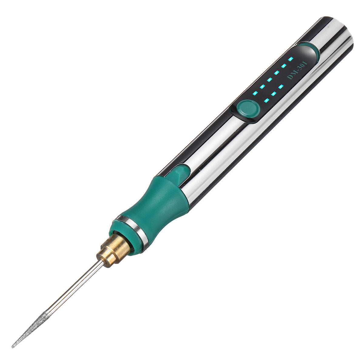 25000 rpm draagbare mini elektrische grinder 3 versnellingen carving roterende pen boor graveren slijpgereedschap w/batterij indicator: