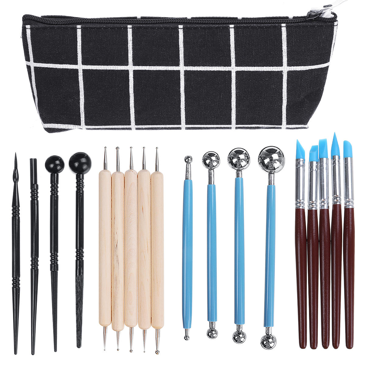 18 stuks clay sculpting carving aardewerk gereedschap kit wax polymer shapers modellering dhz craft