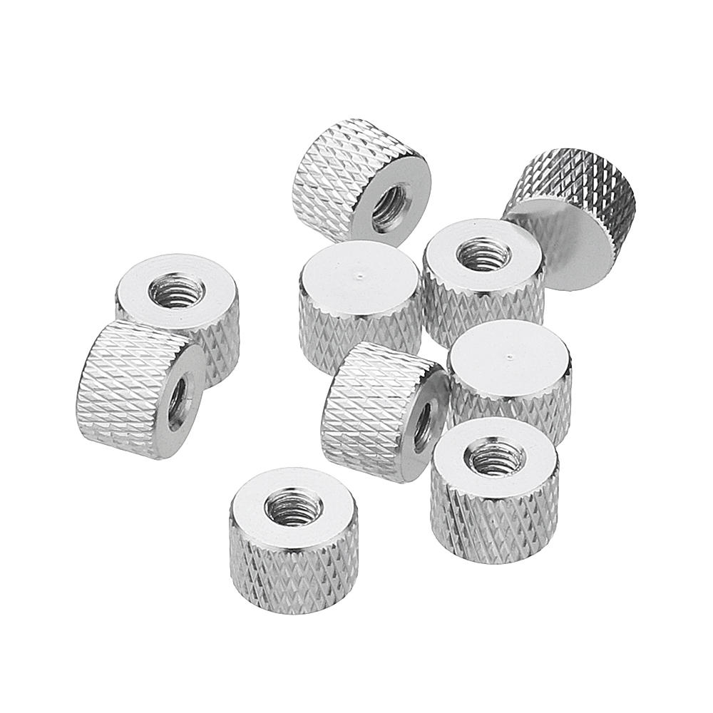 m4an5 10 stuks m4 blindgaten schroefdraad aluminiumlegering kartelmoer handschroefmoer meerkleurig