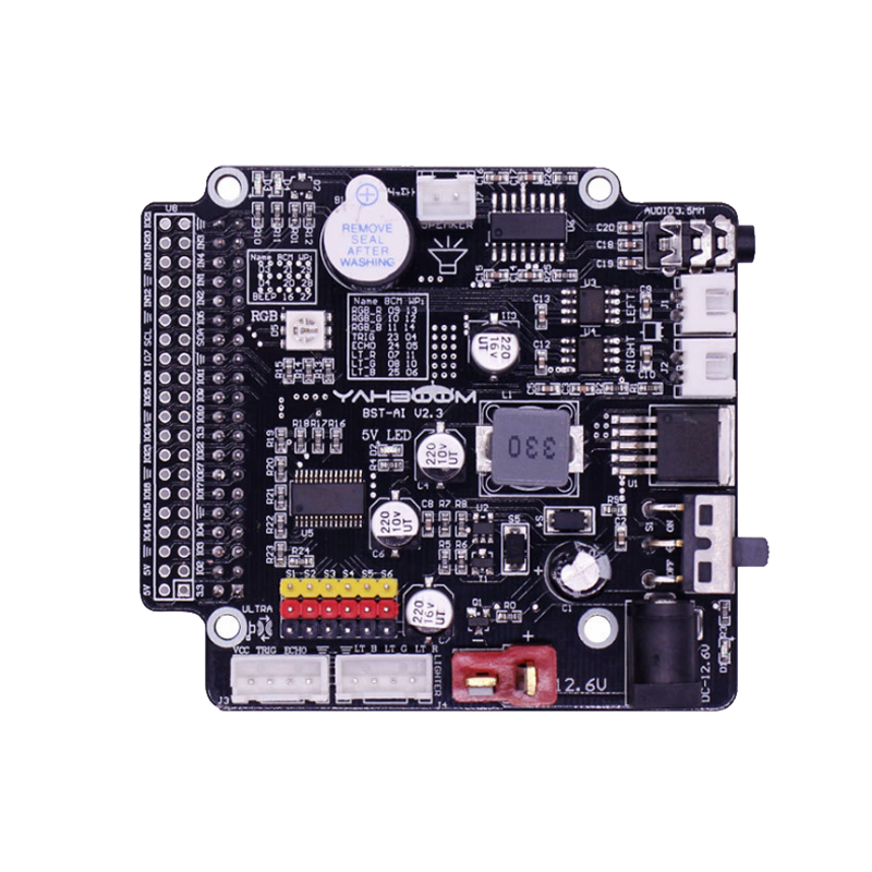yahboom raspberry pi-uitbreidingskaart voor ai visual robot gpio spraakuitzending motor drive multifunctionele driveruitbreidingskaart