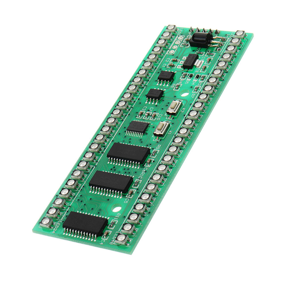 dc 5v naar 6v 250ma rgb double channel double 24 led level indicator mcu met instelbare displaymodus