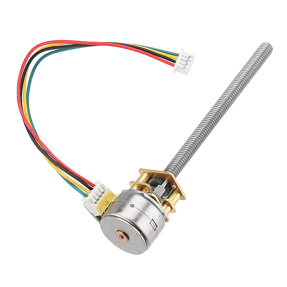 ga12by15-m455 dc 5v 30 rpm 15 rpm 5 rpm stappenmotor schroefas gear motor met volledig metalen versnellingsbak