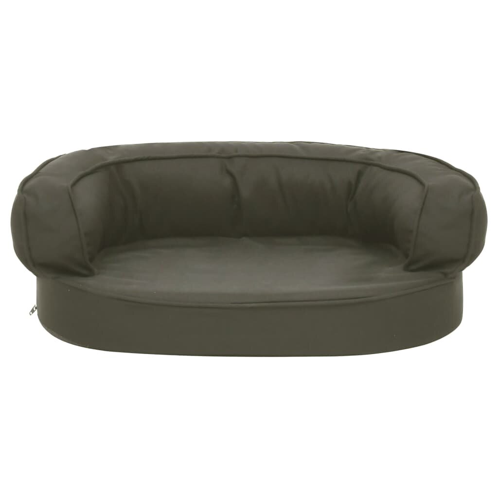 hondenmand ergonomisch linnen look 60x42 cm donkergrijs