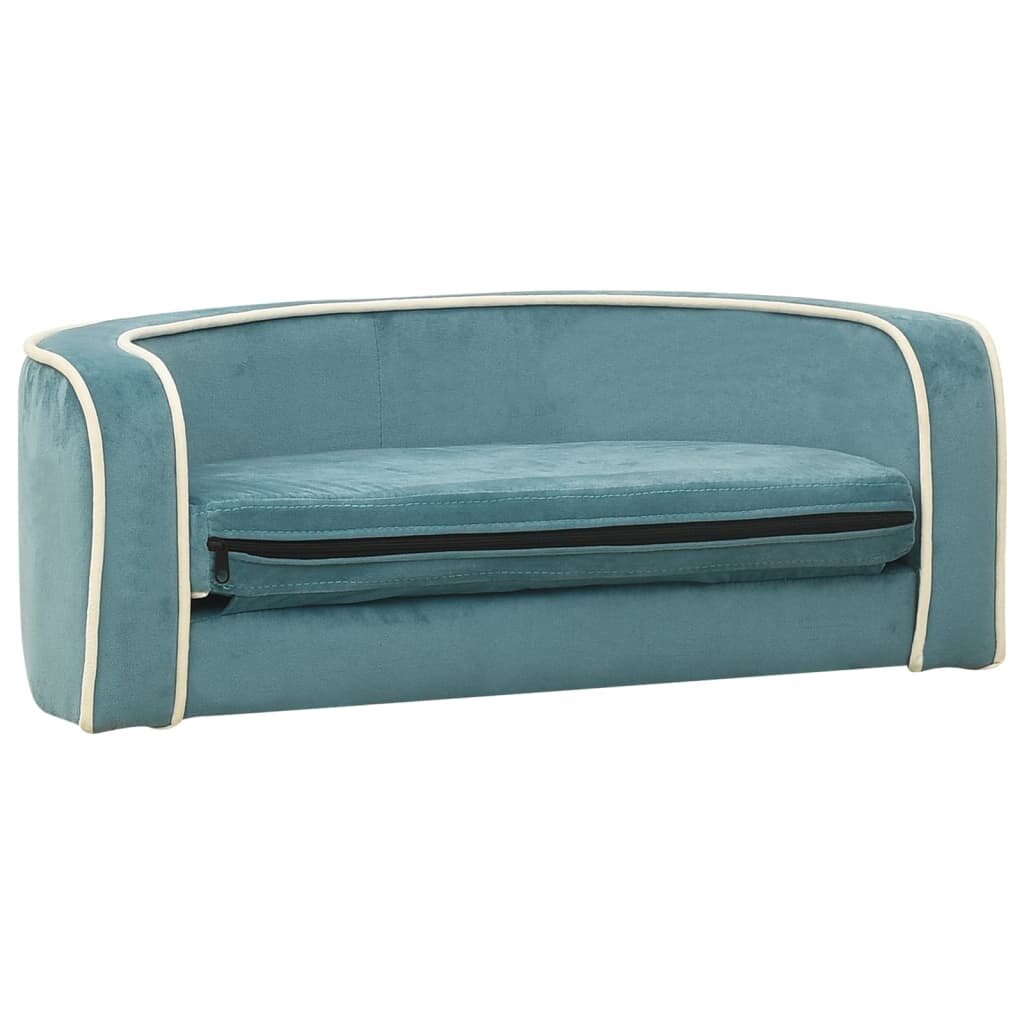 hondensofa opvouwbaar 73x67x26 cm pluche turquoise