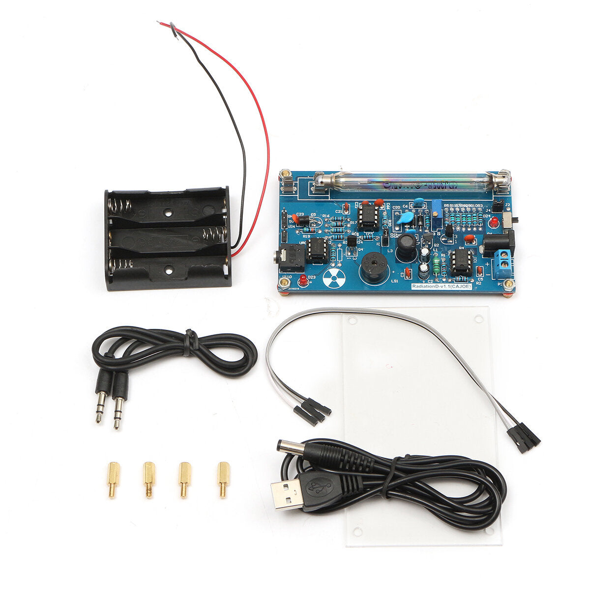 geekcreit geassembleerde geigertellermodule miller tube gm tube nuclear radiation geekcreit voor arduino - producten die werken met officiële arduino-boards