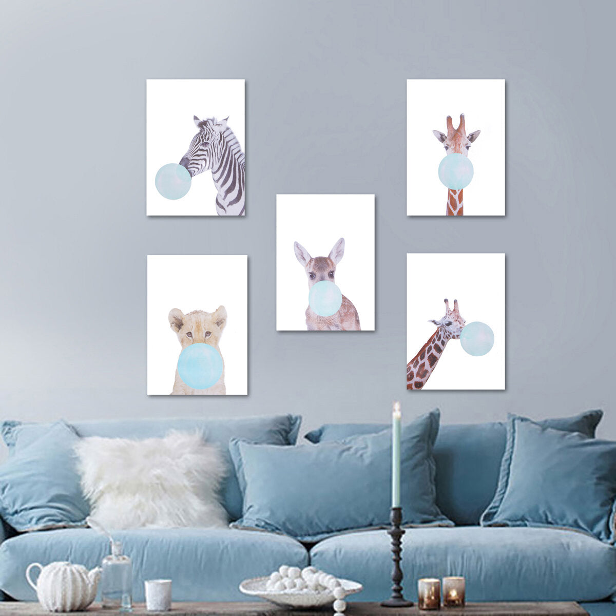 dier canvas grappige poster herten koala olifant baby art print kid slaapkamer decor