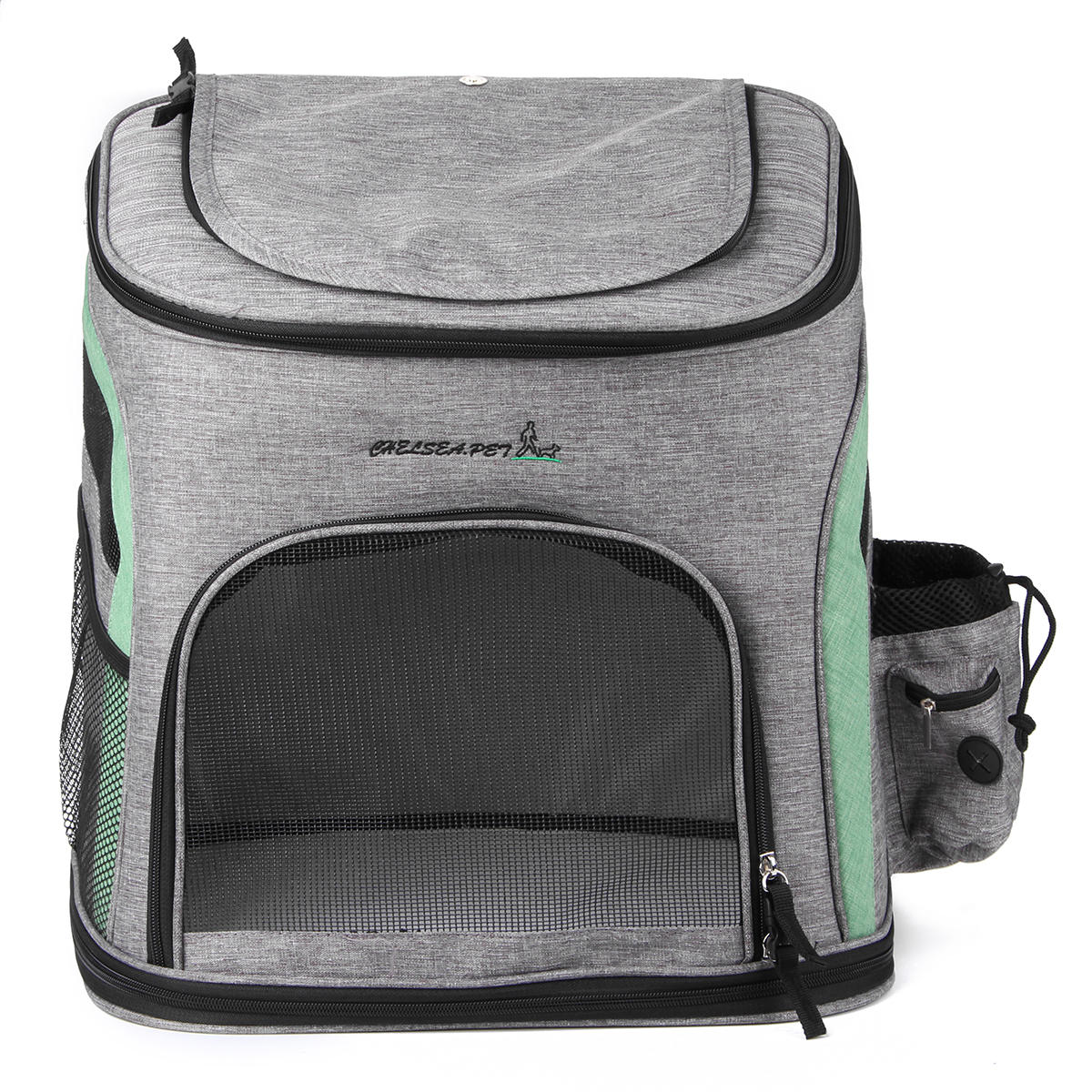 draagbare ademende mesh hoofd hond kat carrier rugzak dubbele schoudertas huisdier accessoires voor outdoor reizen