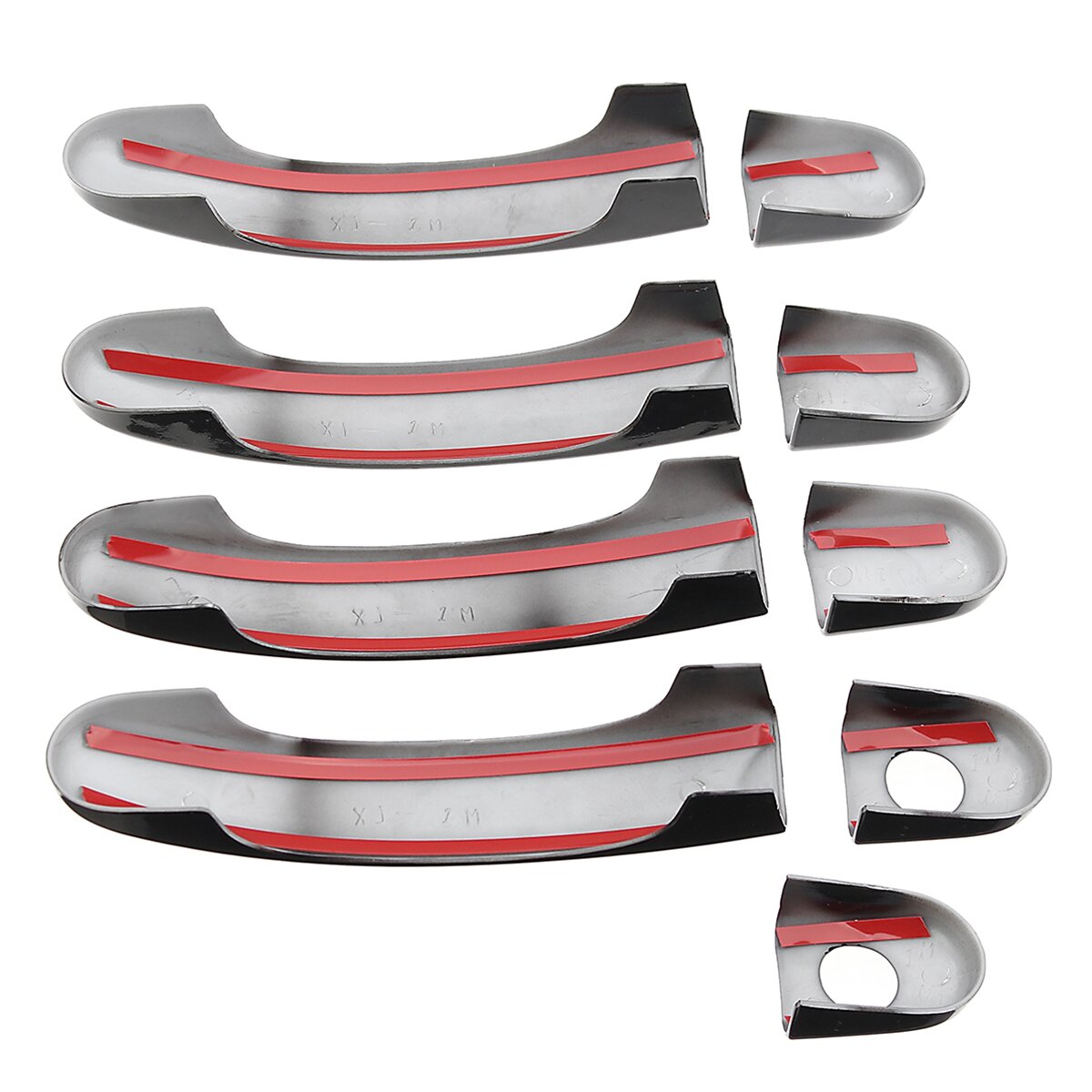 9 stuks gloss black abs deurgreep covers set voor vw transporter t5 t6 caddy van
