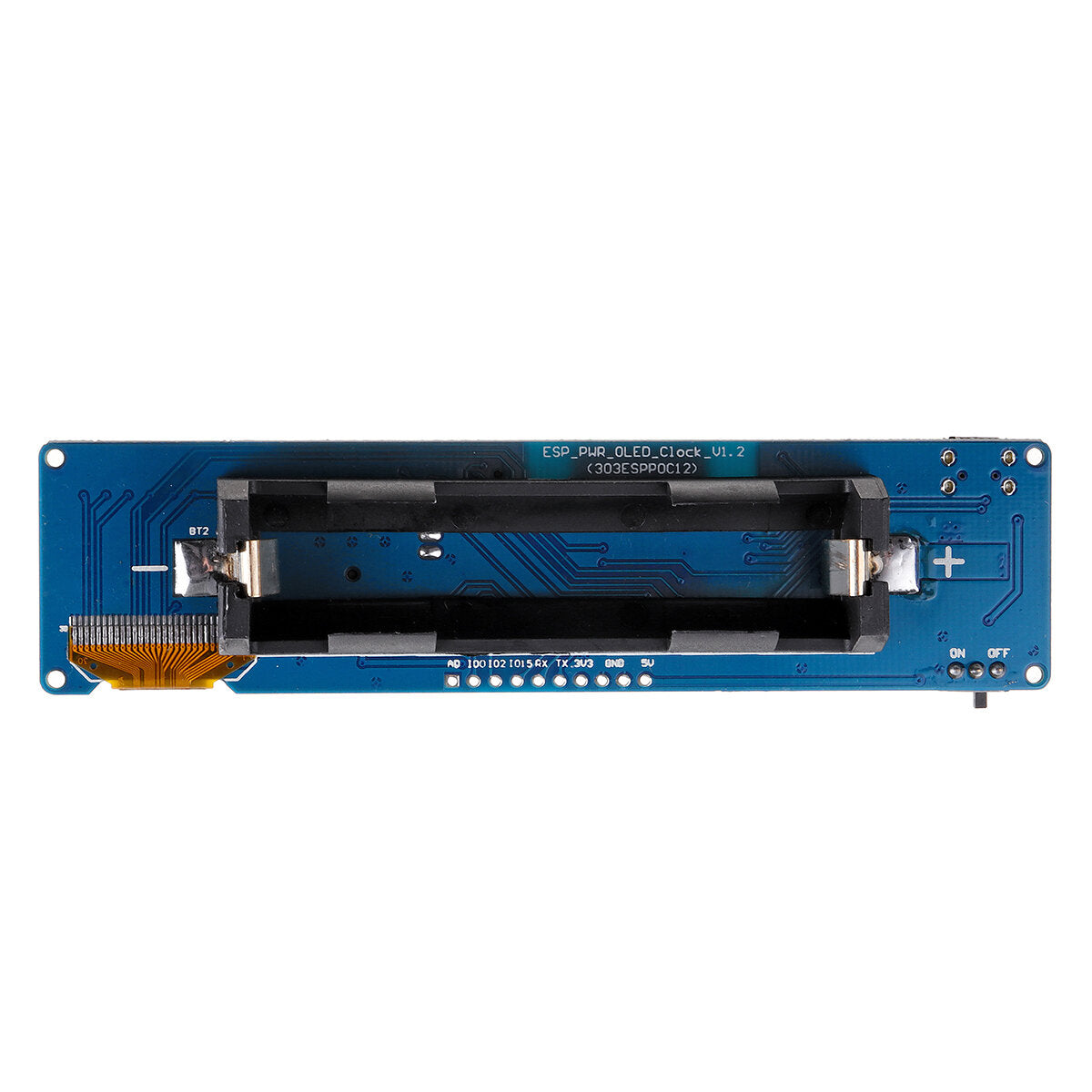 esp8266 esp-12f 0.96 inch oled-klokmodule 8266 klokontwikkelingsbord met 18650 batterijhouder ch340 chip