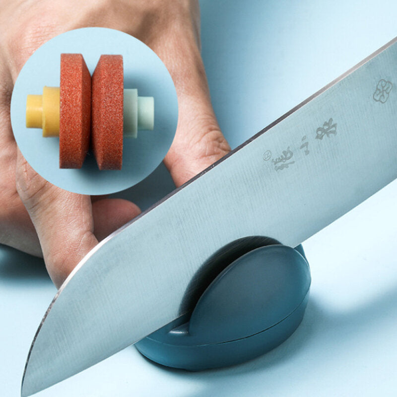 multifunctionele cartoon design stabiele mini messenslijper keuken gereedschap slijpsteen schaar keuken gadgets