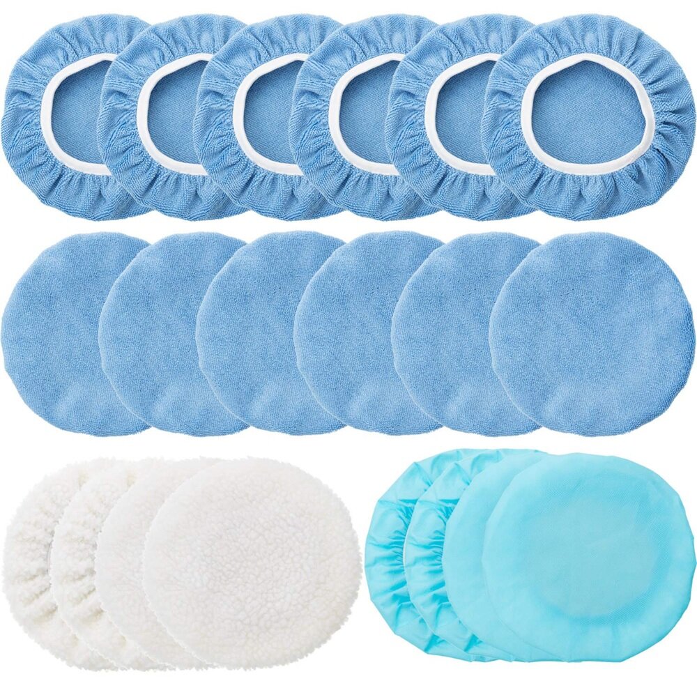 20 stuks 5-6 inch polijsten waxen pads schoon buffing voor auto meubels polijsten waxen polijstmachine houtbewerking slijpen tool