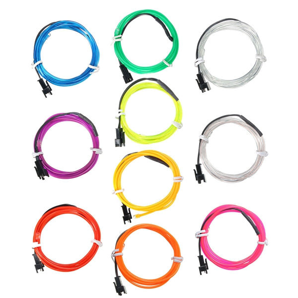 1m el led flexibel soft buisdraad neon glow car strip strip light kerst decor dc 12v