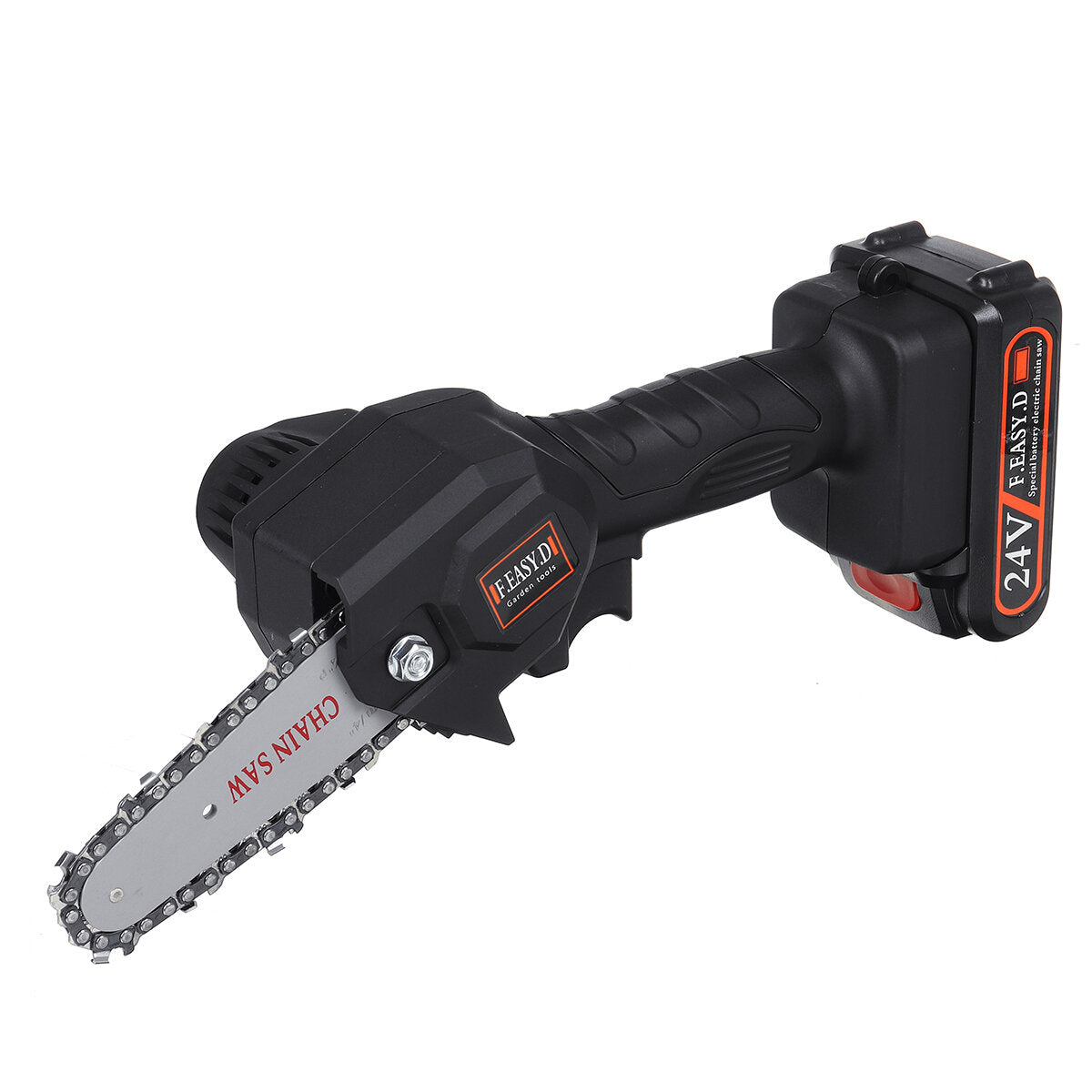 24v 550w oplaadbare mini elektrische kettingzaag handheld houtsnoeizaagset