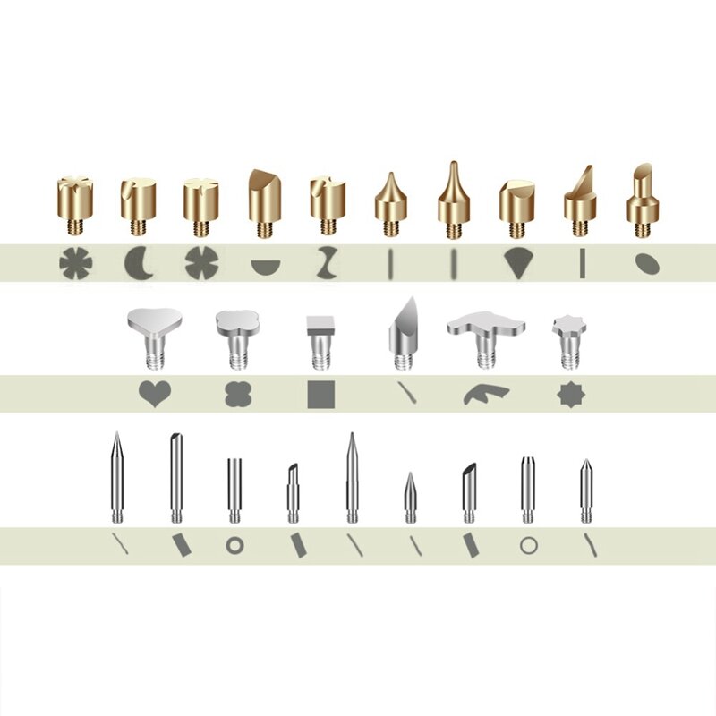 94 stuks soldeerbout kit lasapparaat houtgestookte pen soldeerbout tips us/eu: