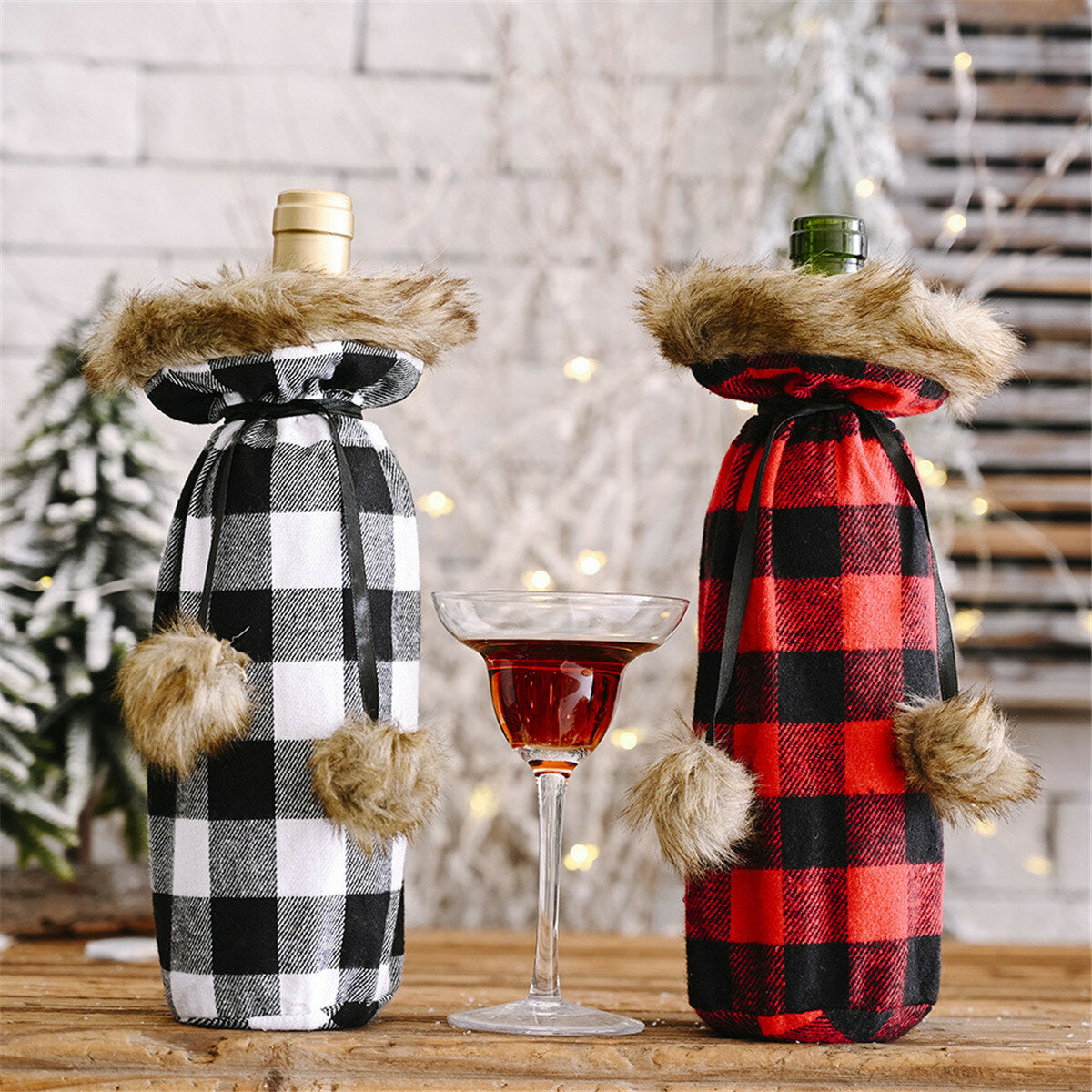 kerst trui winee fles kleding kraag & knoop jas ontwerp decoratieve fles mouw winee fles trui voor kerstcadeaus xmas feestdecoraties