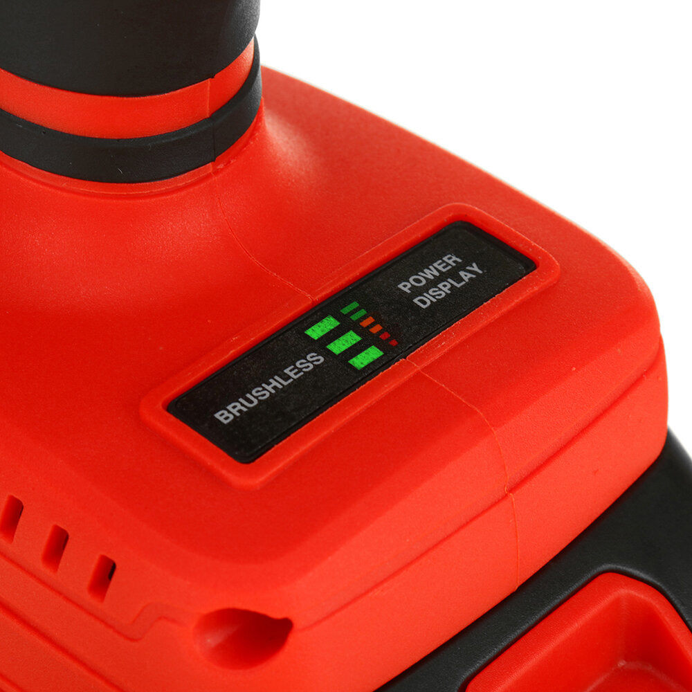 mensela ed-lx2 18v draadloze borstelloze klopboormachine elektrisch hammer boorschroevendraaier 25+3 versnellingskoppel 2 variabele snelheid w / 2.0ah batterij voor makita voor het boren van hout metaal