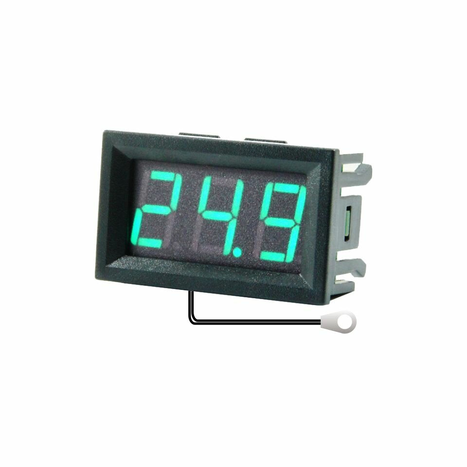 0.56 inch mini digitale lcd indoor handige temperatuursensor meter monitor thermometer met 1m kabel -50-120℃ dc 5-12v