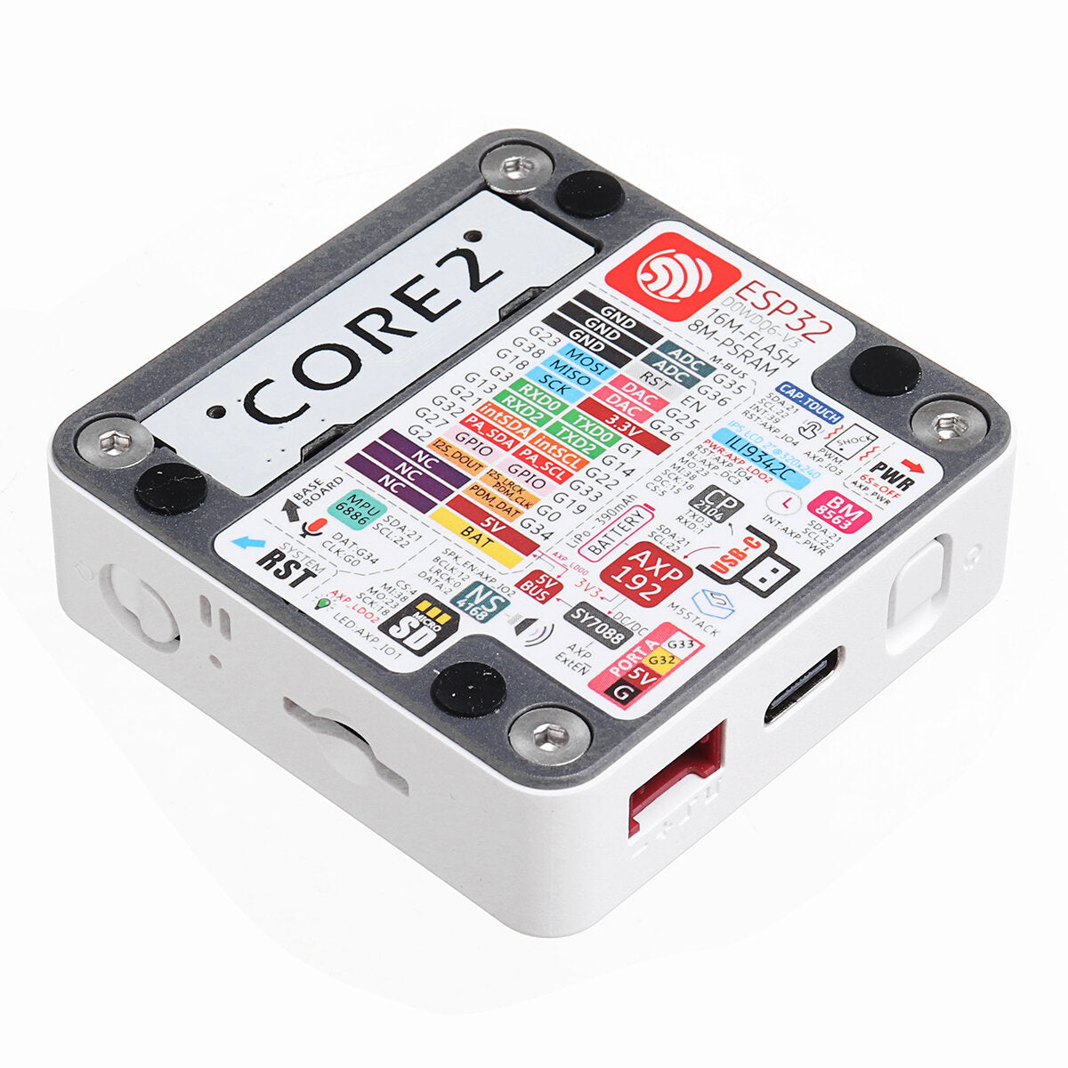 m5stack core2 esp32 met touch screen development board kit wifi bluetooth grafische programmering wifi ble iot m5stack voor arduino - producten die werken met officiële arduino-boards