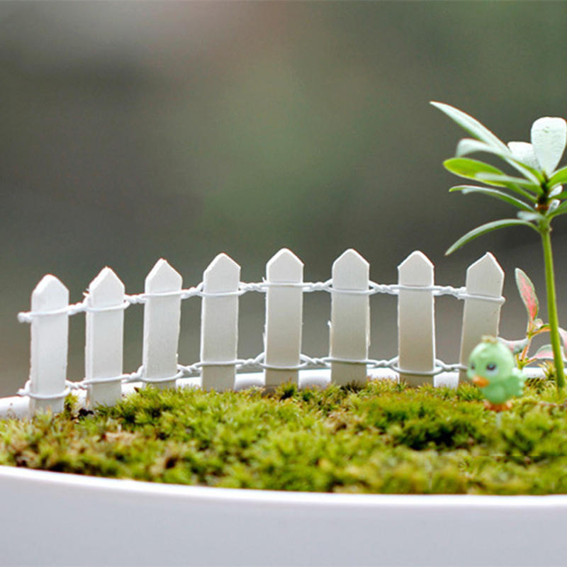 miniatuur kleine houten hek dhz fairy garden micro poppenhuis plant pot decoraties bonsai terrarium ornament