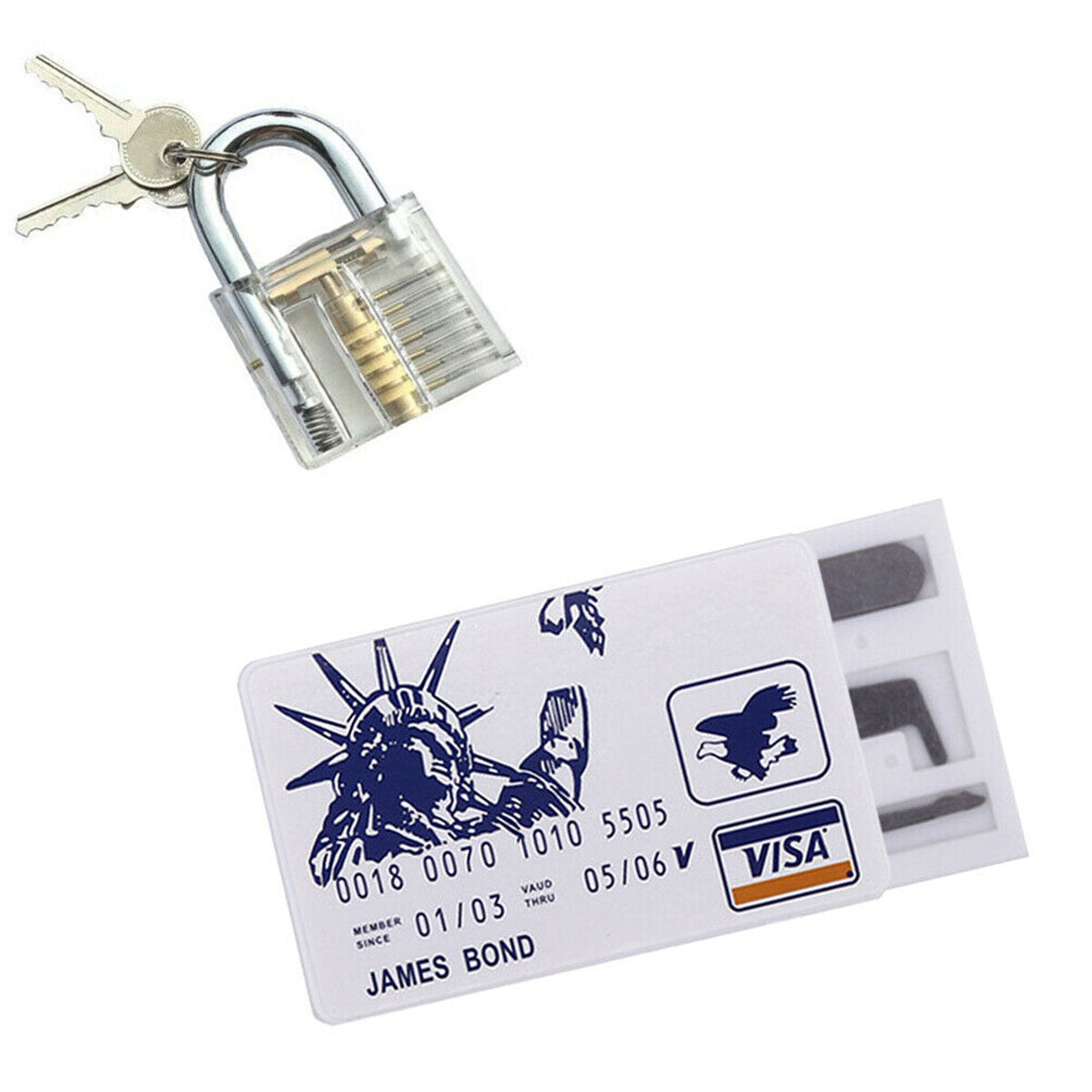hangslot pick set voor slotenmaker training 38/24/17/15/11/5 stuks lock pick oefen gereedschap haken set