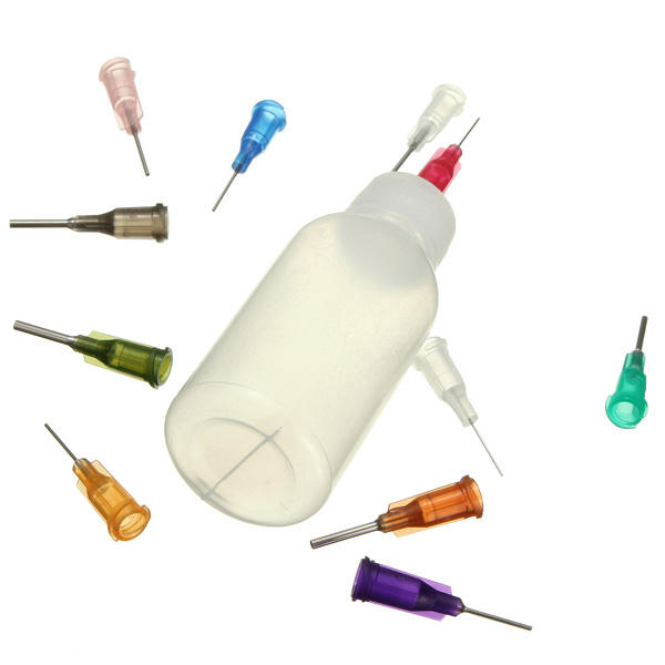 30ml naald dispenser fles voor rosin solder flux paste + 11 naalden
