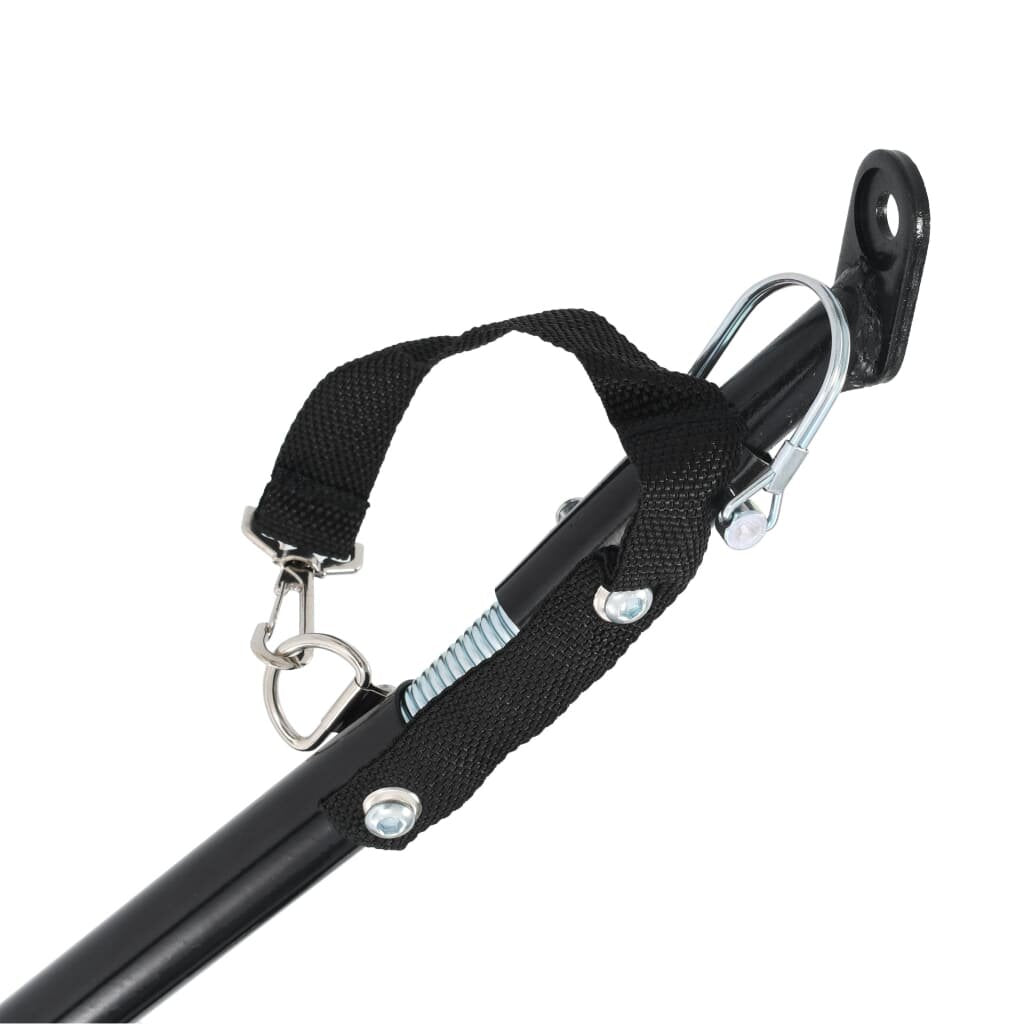2-in-1 fietsaanhanger en joggingwagen voor huisdieren. rood en zwart