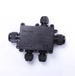 deenlai 2p/3p/4p kleine plastic pc ip68 waterdichte elektrische aansluitdoos 713 met terminal with