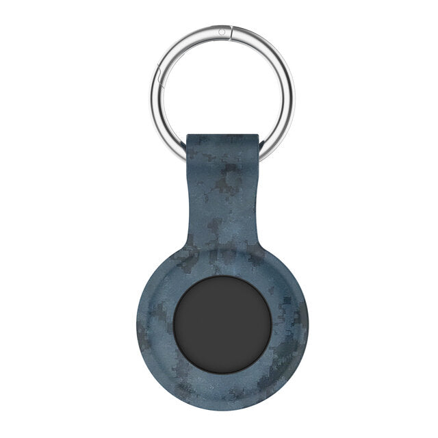 voor apple airtags beschermhoes mouw schokbestendig anti-kras anti-val beschermhoes shell met sleutelhanger
