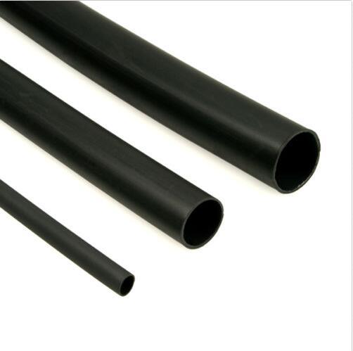 1.5mm 200mm/500mm/2m/3m/5m zwarte krimpkous elektrische sleeving autokabel