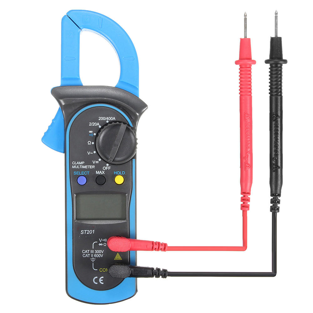 st-201 digitale stroomtang multimeter ohm ampèremeter ac / dc-spanning ac-stroomweerstandstester