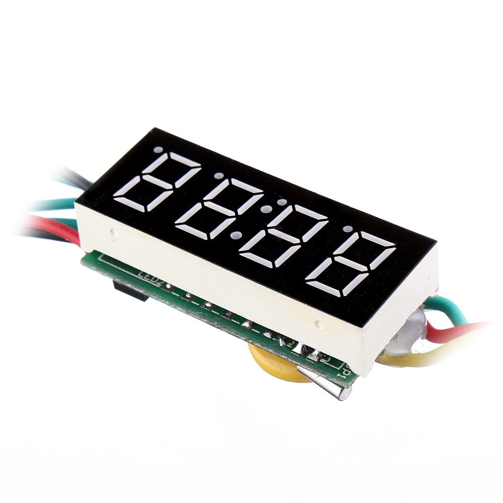 0,36 inch 3-in-1 tijd + temperatuur + spanning weergave dc7-30v voltmeter elektronisch horloge klok digitale buis