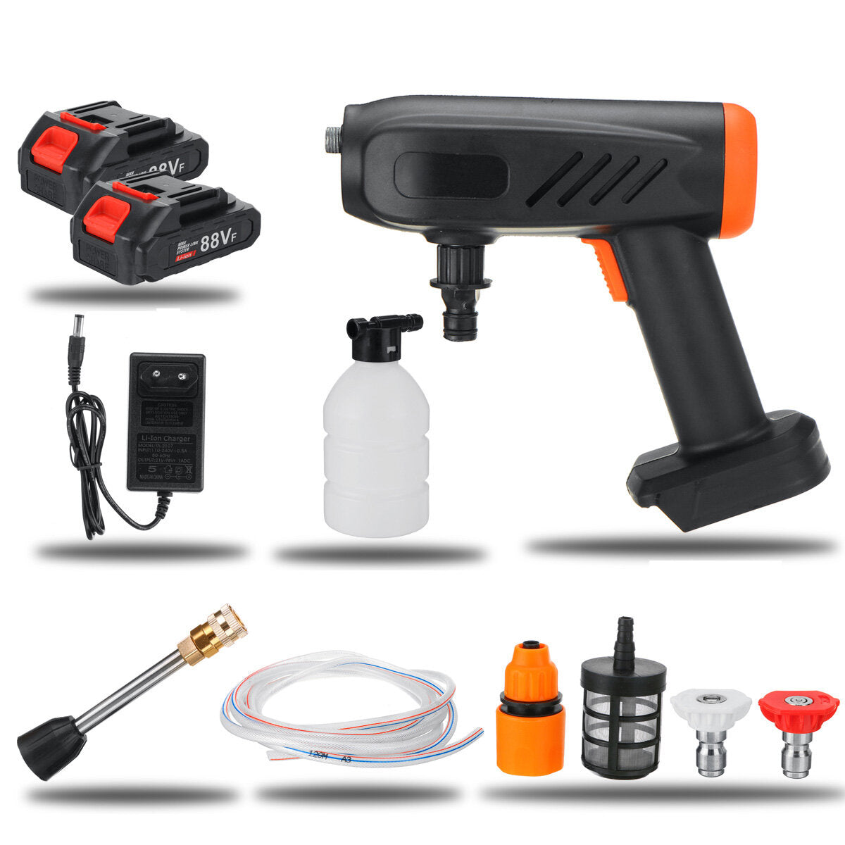 draadloze hogedrukreiniger auto wasmachine water cleaner spuitpistolen w/geen/1/2 batterij voor makita