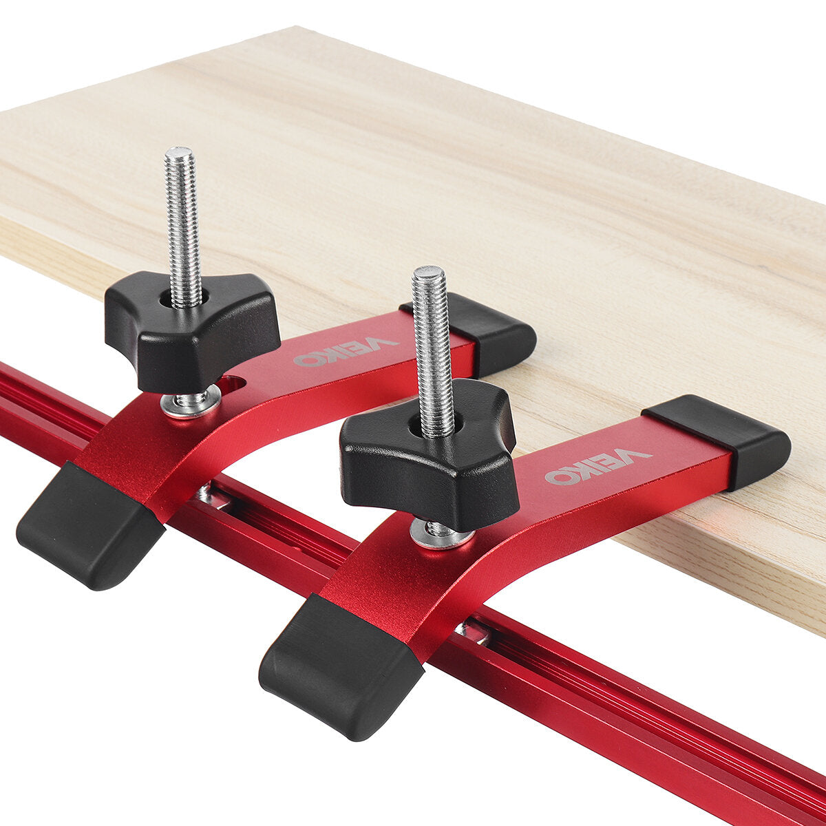 2-set snelwerkende t-track-klem met t-bouten en silder aluminium houtbewerkingsklemmen voor routers boorpersen cnc-tafelzagen