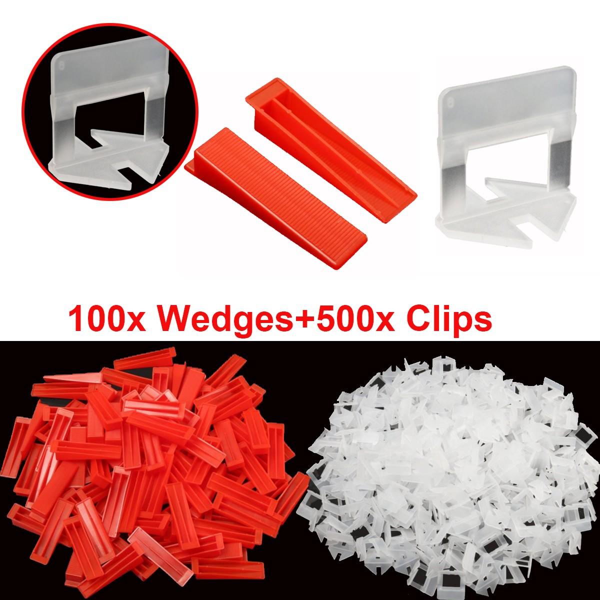 600 tile leveling system wedges en clips spacer plastic tiling tools