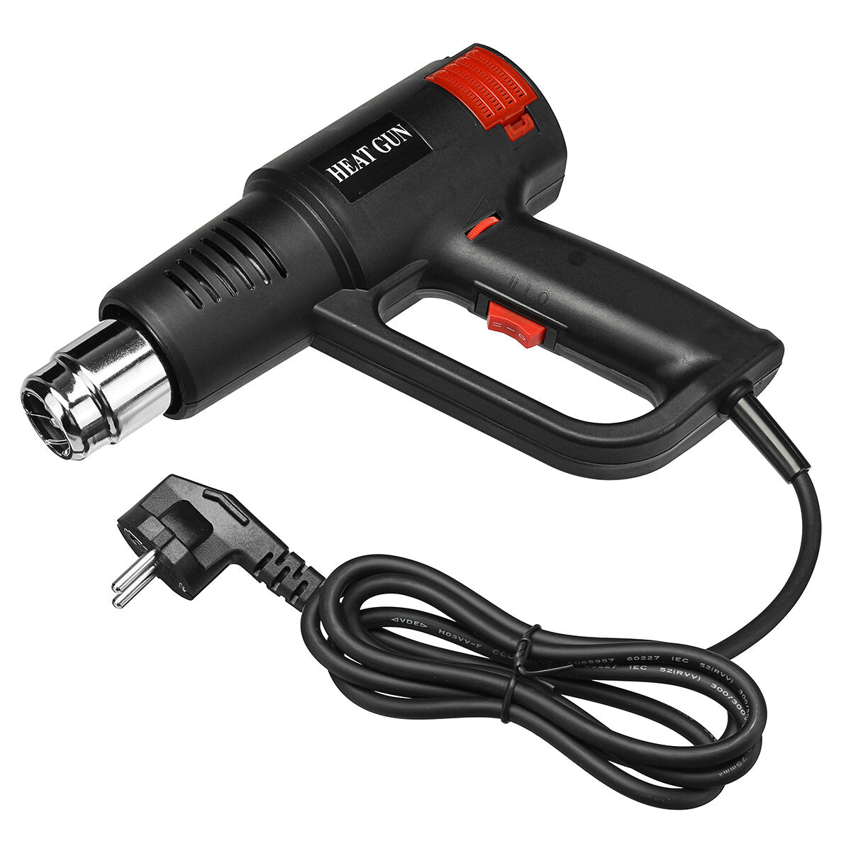 2000w 60-600℃ beroep elektrische heteluchtpistolen 2 speed warmte variabele hetelucht power tool föhn voor solderen