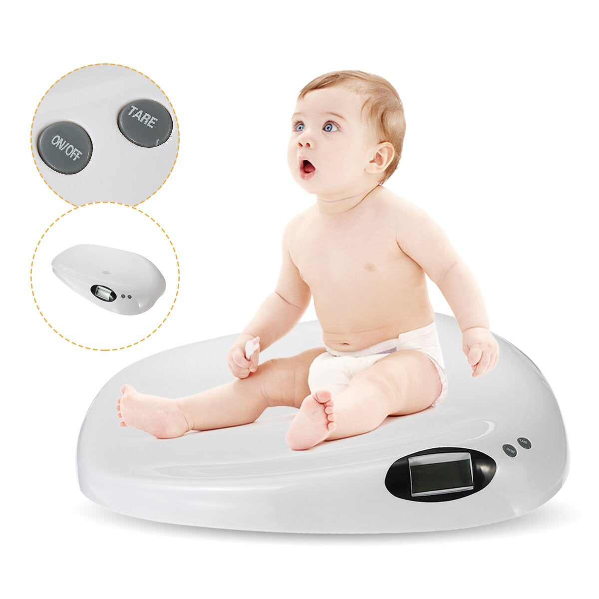 20kg/44lb peuter babyweegschaal digitale huisdierweegschaal lcd-scherm