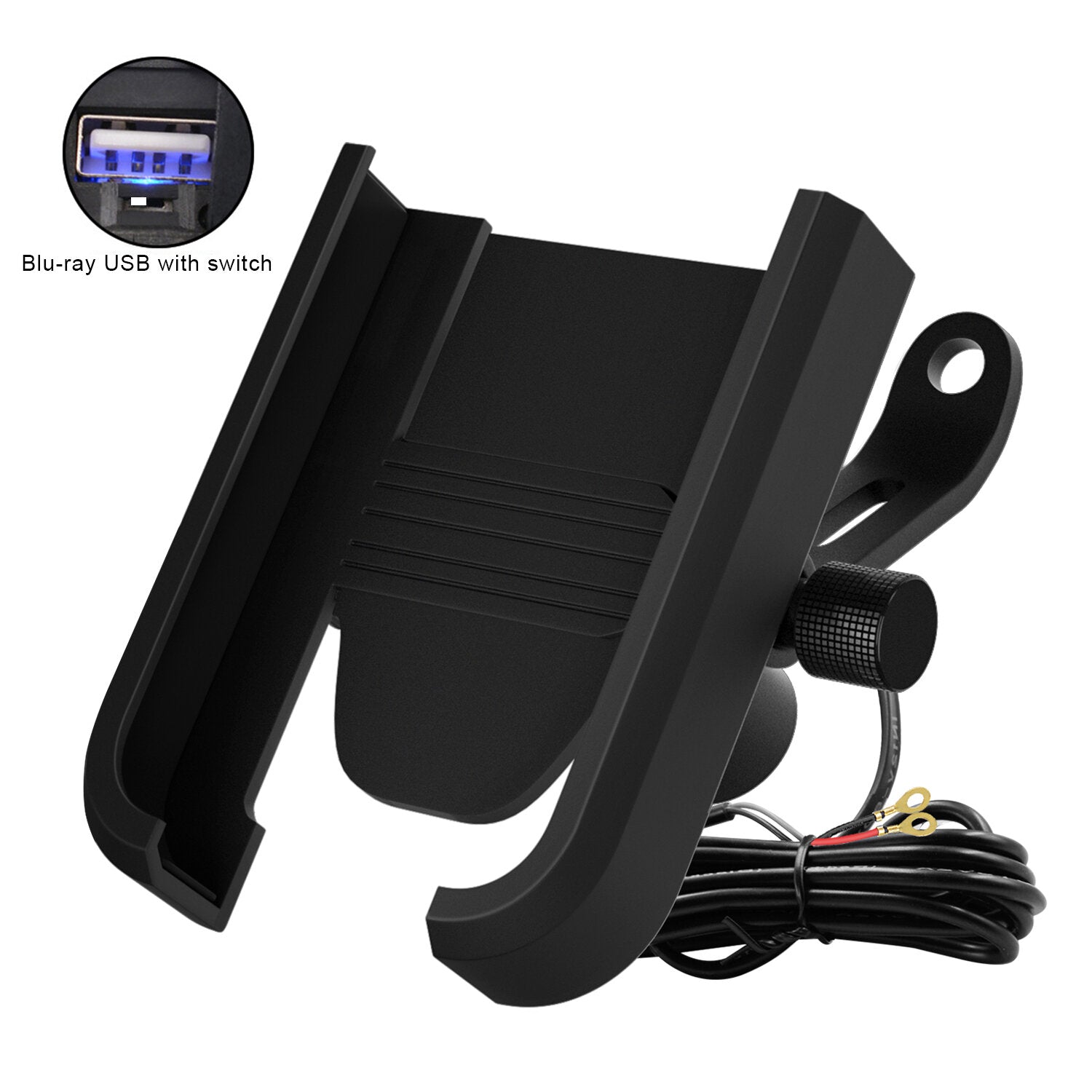 12 v 4-6.5 inch usb oplaadbare waterdichte stuur spiegel telefoon gps houder voor elektrische auto motorfiets fiets scooter